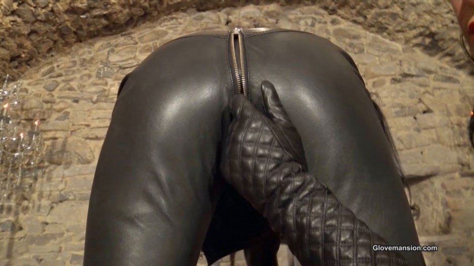 Fetish Liza and Coco De Mal - Our Lucky Leather Glove Slave